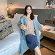 Cannes large size Korean version age-reducing hooded all-Australian hair double-sided contrasting sleeve handmade coat winter
