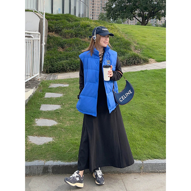 vogana Cannes original plus size fashionable one piece sweatshirt skirt waist slimming A-line dress
