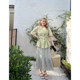 vogana Cannes home large size original summer casual casual elastic high waist ruffled floral skirt for women summer