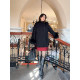 vogana Cannes Large size original autumn and winter thick warm A -line shirt skirt loose, thin waist dress
