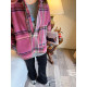 vogana Cannes home large size original silhouette Korean jacket winter retro plaid wool pullover top