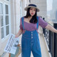 vogana Cannes home large size original French retro tilted neck top makes people look taller and younger girl chiffon shirt autumn
