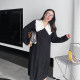 Cannes large size large -scale women's sweater skirt loose twist knit skirt in the long skirt in the middle