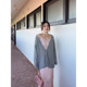 vogana Cannes home large size original vacation style waist-hugging large A-spoke dress loose belly-covering suspender long skirt