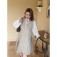 vogana Cannes home large size original temperament sleeveless suit dress age-reducing well-behaved pleated skirt length and style

