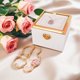Automatic rotating ring box jewelry box magic surprise gift box gift box necklace bracelet birthday gift for girlfriend