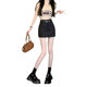Gray A2320 skirt women's pocket skirt design spring and summer new style suit package hip skirt feel fake hot girl
