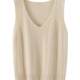 Layered sweater vest vest women V-neck cork sweater vest autumn sleeveless layered bottoming shirt horse clip