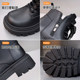 Low-top Martin boots women's single boots 2025 new autumn small round toe plus velvet platform thick-soled fashionable short boots