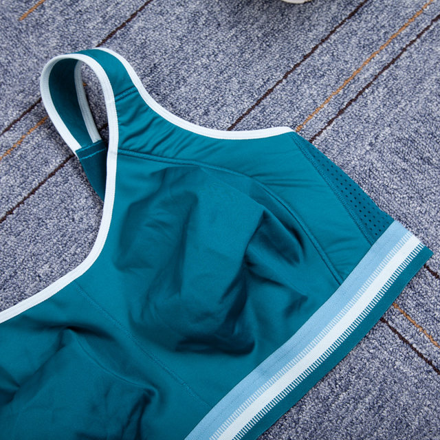 European and American wide shoulder straps without steel rings, shock-proof, large chest, small, large size sports underwear vest integrated