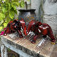 Resin elephant ornaments home decoration living room entrance crafts TV cabinet wine cabinet to attract wealth and auspicious decorations