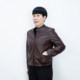 Fashionable mother autumn leather jacket simple and atmospheric 2025 new women's spring and autumn leather jacket top short