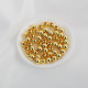 18K bag of gold beads DIY bracelet color-retaining round beads plated K gold sparse beads 2/3/4/5/6MM (100 pieces per serving)