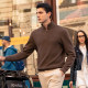 Mr. Bu Bu Half-Height Zipper Cardigan 2025 Autumn New Business Men's Sweater Outside BT12251