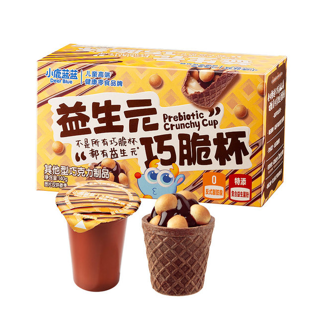 
Fawn Lanlan_Prebiotic crispy cup chocolate crispy tube sandwich biscuits children's snack brand
