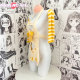 Japanese Internet celebrity anchor sexy open chest strapless sweater otaku killer orange cat cos knitted high collar
