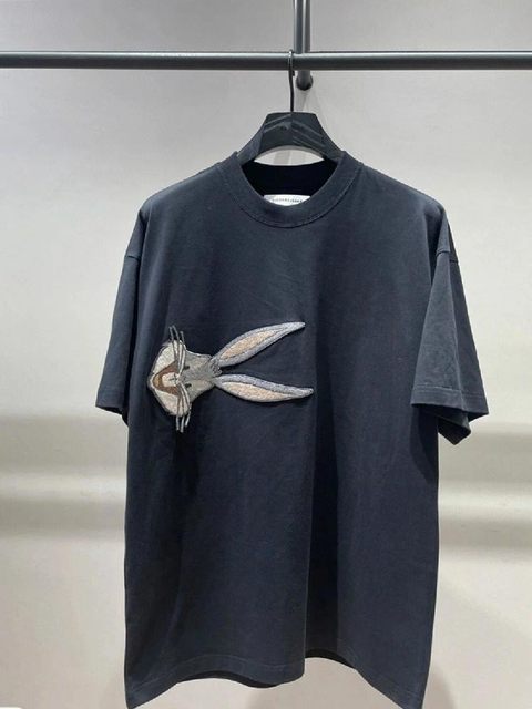 Fat MM large size superfire CEC embroidery short -sleeved T -shirt women loose and versatile Korean version of foreign qi pure cotton tide ins summer
