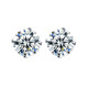 s925 silver and white rhinestone ear bone earrings, small and high-end for men and women, 2025 new popular ear piercing earrings