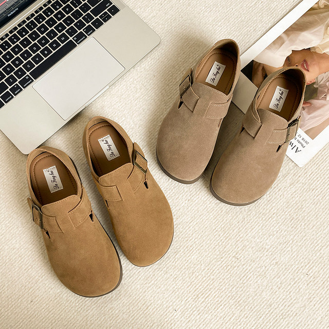 Fruits and Ken Shoes 2024 new autumn thick bottom retro soft bottom Bokken single shoes
