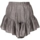 MIA HAN summer new product women's clothing dark old elastic waist versatile ruffled skyscraper slimming cake shorts
