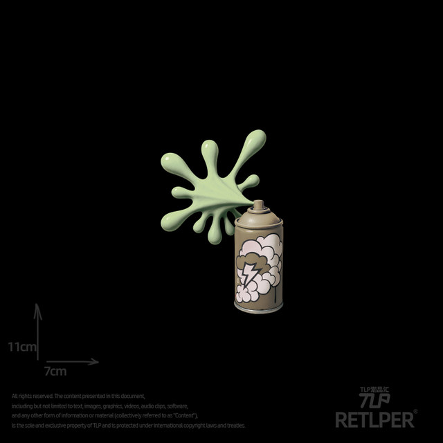 
RETLPER hollow sticker original spray can street graffiti three-dimensional car and motorcycle waterproof flat sticker