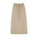MISAZ textured items, wool blended color versatile mid-length skirt, piece-on decoration winter straight skirt