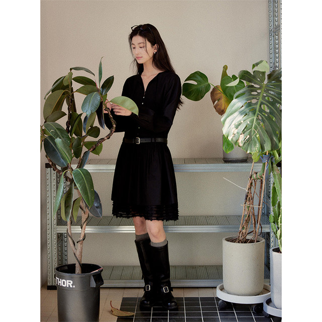 Evelyn | Vintage-Inspired Long Sleeve Casual Dress main image 1