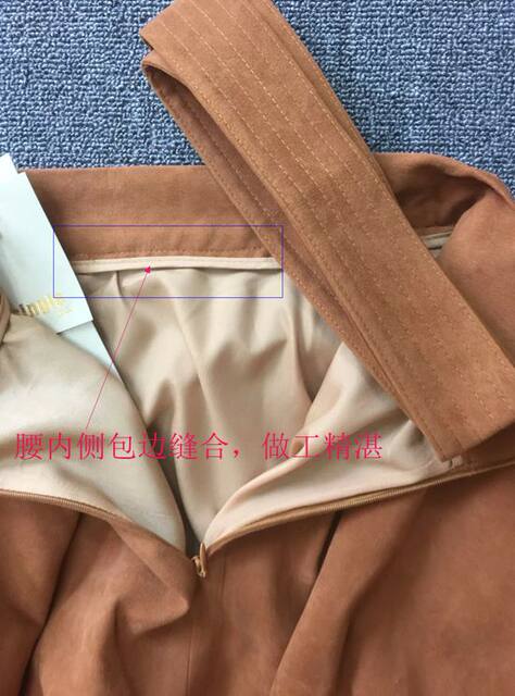 2022 autumn and winter women's clothing design with bow tie mid-length A-line skirt with high waist slimness and short swaying skirt