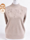 100% pure wool sweater for women, fashionable mother's thick sweater, autumn and winter clothing, large size knitted bottoming sweater for middle-aged and elderly women