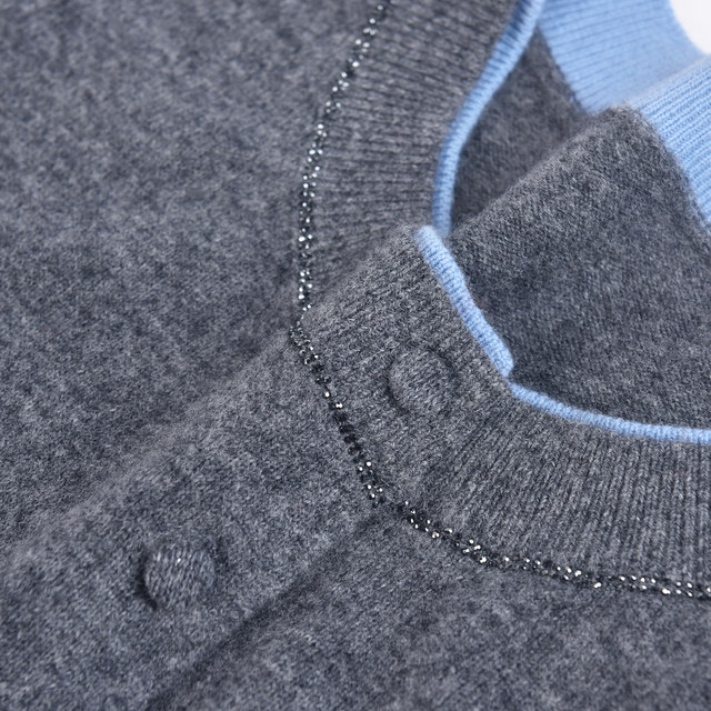 100 pure woolen sweaters for women in their 50s, middle-aged mothers’ new fashion tops and coats, autumn and winter knitted cardigans