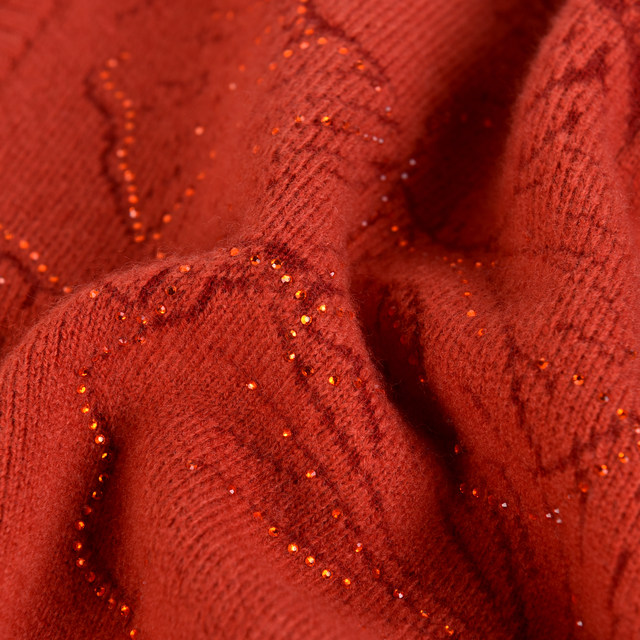 Western-style middle-aged mother's clothing thickened 100% pure wool zipper cardigan middle-aged and elderly autumn and winter knitted sweater sweater jacket