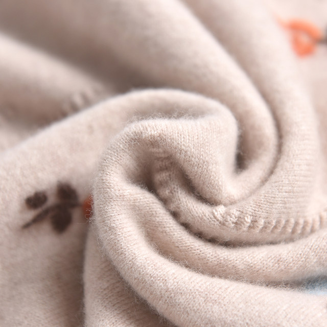 100% pure wool autumn and winter base shirt for middle-aged and elderly women's knitted sweater underwear single top