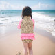 Children's swimsuit girls, baby, foreign qi sunscreen, leisure, skirt, fast -drying hot spring surfing sunscreen swimsuit
