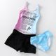 Children and girls middle-aged children's swimsuits students leisure sports split three-piece set surfing hot spring quick-drying beach swimsuit