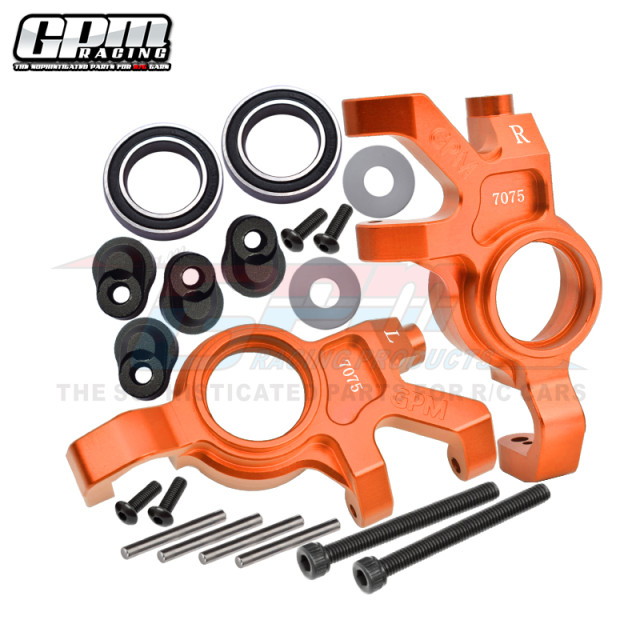 GPM 7075 Aluminum Steering Blocks & Rear Hubs W/ Big Bearings For Traxxas Mini Maxx