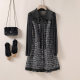 Xiaoxiang style wool vest skirt, niche versatile tweed A-line slim dress 2025 autumn and winter new women's clothing