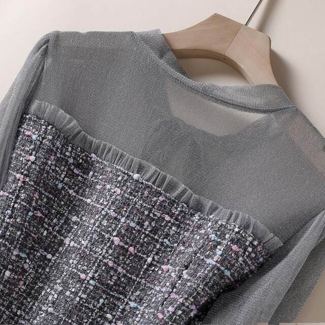 Xiaoxiang style wool vest skirt, niche versatile tweed A-line slim dress 2025 autumn and winter new women's clothing