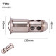 Motorcycle modified exhaust pipe barrel hexagonal interface silencer plug back pressure core sound reduction 51 60 caliber silencer