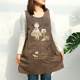 Gardening princess style oil-proof cartoon kitchen back-wearing coat baking floral painting work clothes sleeveless apron