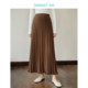 Inman Maillard core yarn skirt women's new elastic waist A-line hip-covering skirt 18412497