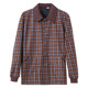2023 Spring and Autumn Mom's Long Sleeve Plaid Shirt Middle-aged and Elderly Women's Jacket Short Casual Top Thin Jacket
