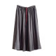 Thirteen Lines Autumn New Korean version solid color Korean version rubber waist pleated skirt mid-length women's skirt lace-up versatile umbrella skirt