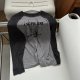 New early spring style retro gray spliced ​​trolley sleeve round neck long sleeve T-shirt niche design base top