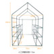 Outdoor gardening greenhouse greenhouse flower stand warm shed plant succulent flower room insulation shed sunshade rainproof warm room flower stand
