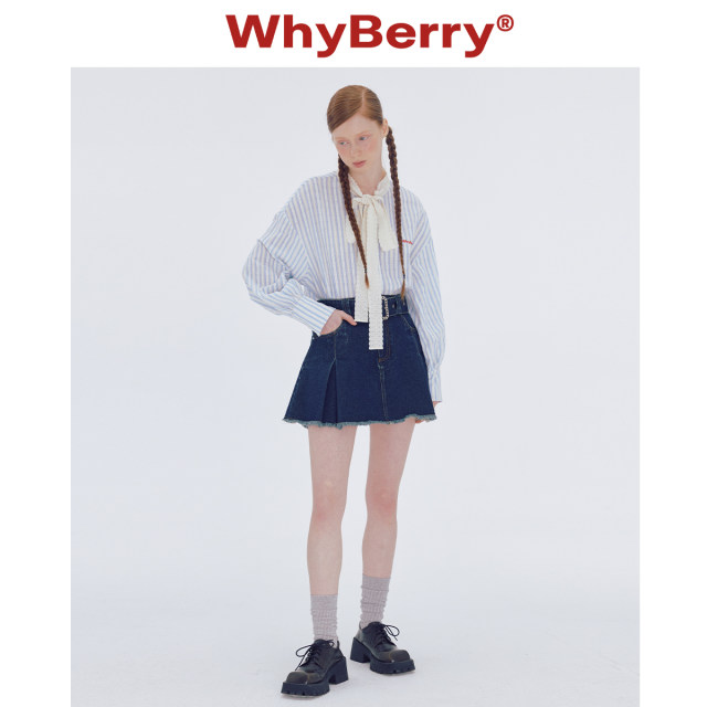 WhyBerry 24SS 'Sweet Bean Girl' Long Sleeve Lace Bow Shirt Top Summer Sweet Style