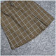 2021 Spring Designer Large S Series Yi Jiaren Discount Women's Button Decoration Checkered Literary Short Skirt