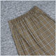 2021 Spring Designer Large S Series Yi Jiaren Discount Women's Button Decoration Checkered Literary Short Skirt