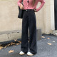 Quality pants closed eyes~boyfriend style jeans for women in spring 2025 straight loose floor wide-leg pants