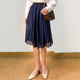Foreign trade list! Cool and breathable ~ Retro commuting casual and flowing chiffon pleated skirt A-line skirt mid-skirt in summer