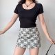 Go Girl Go homemade American retro plaid polka dot A-line skirt for women with high waist hip short skirt/middle skirt